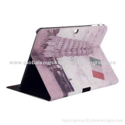 PU Leather Case for Samsung Tab 4 10.1-inch, Vintage Style
